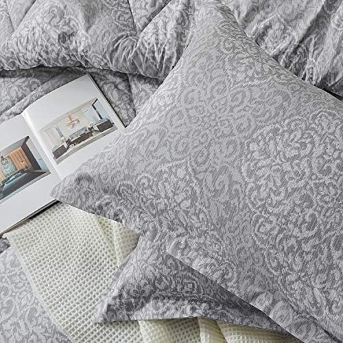 Легло Hansleep в пакет, 8 елементи, Комплекти спално бельо King Size с Изискан дизайн в стил барок - Одеяло, Чаршаф хипита, Пола за легла, Плосък чаршаф, Калъфки за възглавници
