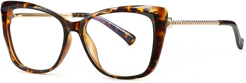 Очила за четене RESVIO за Жени в Рамки очила Котешко око С Квадратна Пружинным тръба на шарнирна Връзка, за четене