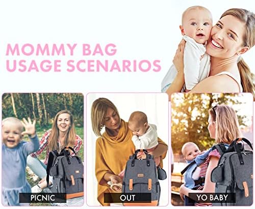 Раница-чанта за памперси DOBLUELI за момчета и момичета, Многофункционална детска чанта с пеленальной възглавница