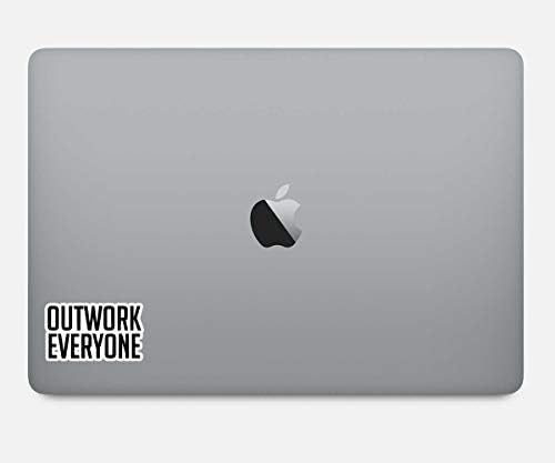 Стикер Outwork Everybody, Етикети с мотивационно цитати - Стикери за лаптопи - Vinyl Стикер - Vinyl Стикер за лаптоп, телефон,