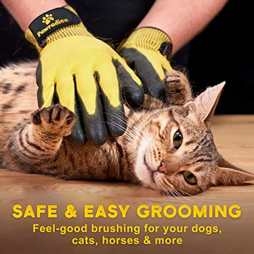 Ръкавици за грижи за домашни животни и къпане - Ефективно средство за премахване на козина от домашни любимци за котки,