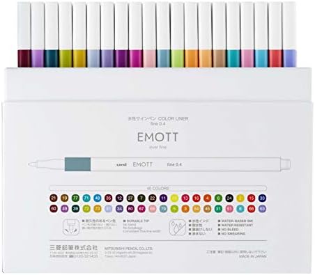 Комплект дръжки Emott Fineliner №1, 40 цвята, асорти