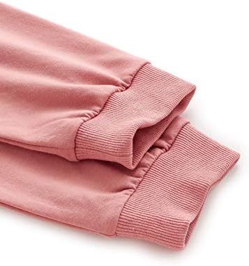 Дамски hoody MakeMeChic с дълъг ръкав и Писмото принтом, Съкратен Топ, Блузи, Тъмно-Розов цвят XS