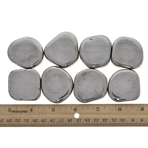 Материали Fantasia: Големи сребърни магнитни гематитовые камъни с тегло от 2 кг - средно 10-14 бр - Обемни