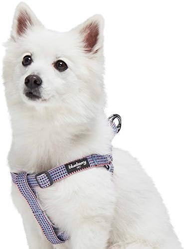 Шлейка за кучета Blueberry Пет Step-in Multicolor Braids, гръдния кош, 20 - 26, Средна, Регулируем Шлейка за кучета