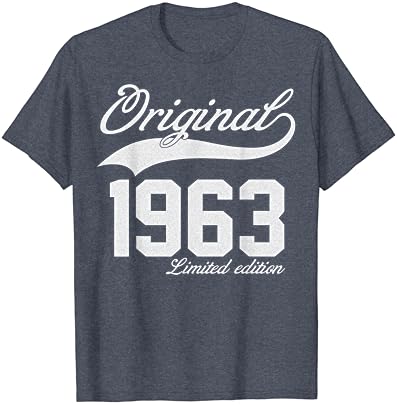 Реколта Оригинална Тениска 60 Years 1963 Ограничена серия с Надпис 60th Birthday