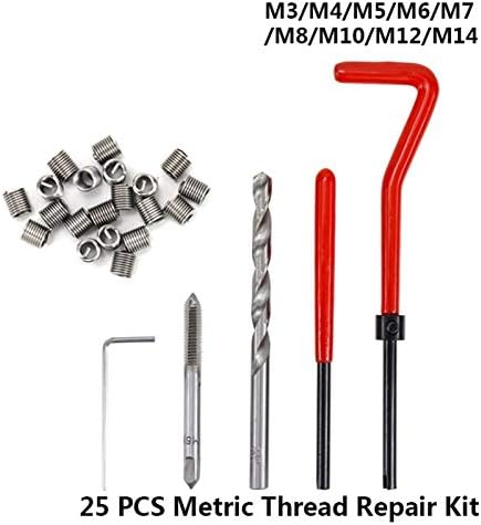 WMSS Maidou 25 Комплекти за ремонт на метрична threads M3/M4/M5/M6/M7/M8/M10/M12/M14 Резбовани Вложки за Ремонт