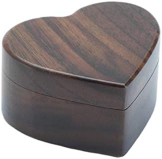TOPBATHY Ковчег за бижута във формата на Сърце от Орехово Дърво, Кутия За Пръстени, Винтажное Сърце, Кутия за Годежни