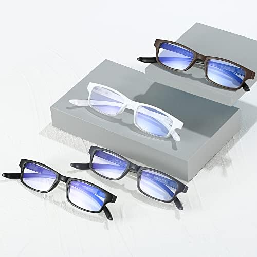YTDBNS 4 Опаковки Очила за четене с подвешиванием на врата, Блокиране на Синя Светлина, Очила за Четене, Висящи на Врата за