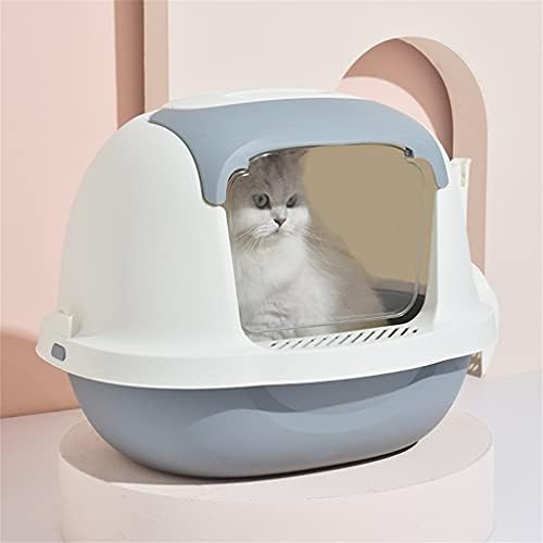 DHDM Cats Доставя котешката За боклук Полузакрытый Котешки Тоалетна Дезодорант Голям Брызгозащищенный котешката на Извънгабаритни