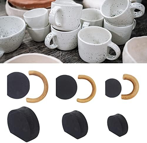 Форма за писалки керамични чаши DAFENCHI за глина, Форми за писалки малки Чаши за Малки Чаши, Инструмент за производство на дръжки Steins за керамика, Набор от 12 Различни р?
