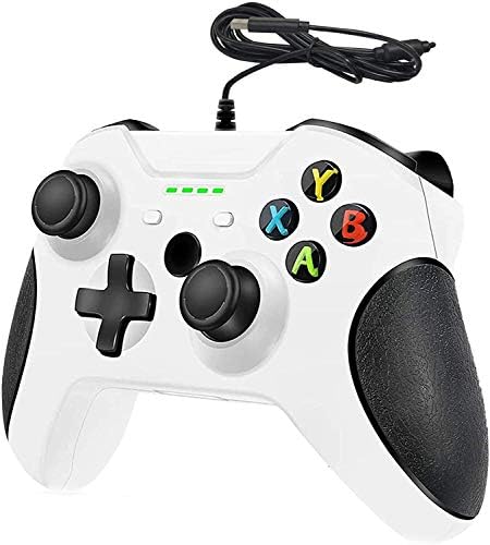 Жичен контролер за Xbox One, Кабелна гейм контролер с възможност за регулиране на режима, двойна вибрация и нов дизайн