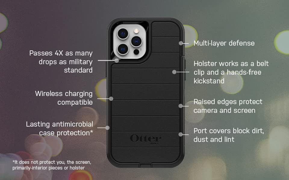 Калъф серия OtterBox Defender за Samsung Galaxy S21 Plus 5G (САМО) Само калъф - Не е дребно опаковка - Противомикробный - Черен