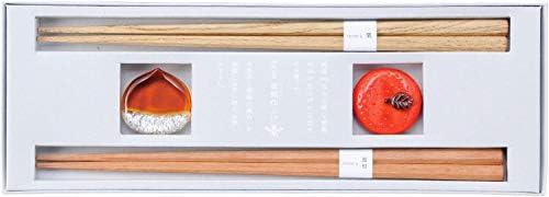 Kawaii 102672 Пръчици за хранене, Могат да се мият в съдомиялна машина, Осмоъгълен пръчици за хранене, Червени,