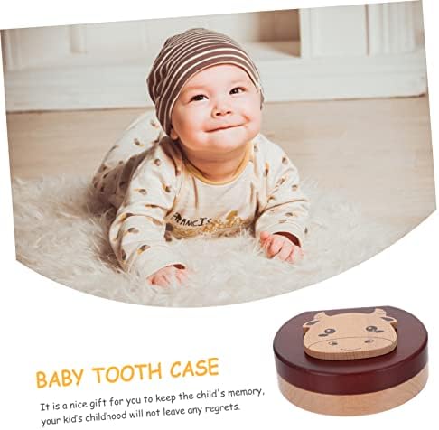 Toyvian Кутия за млечни Зъби Кутия за детски подаръци Кутия За детски Подаръци Кутия За Млечни Зъби Дървена Кутия За Зъби