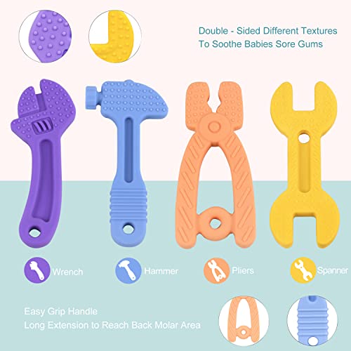 Играчки за никнене на млечни зъби за бебета 0-6 месеца, 6-12 Месеца, Бебешки Играчки За никнене на млечни зъби, Силиконови