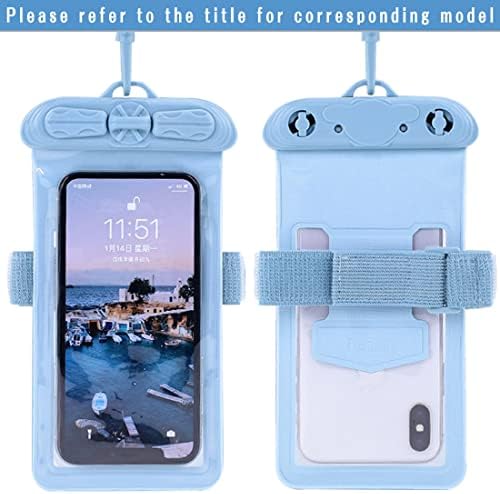 Калъф за телефон Vaxson, Съвместим с активен Водоустойчив калъф Huawei Honor Play 5T Dry Bag [Без защитно фолио за екрана] Син