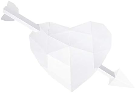 Комплект за Работи от хартия с 3D Модел на Сърце за Свети Валентин, за Украса на стените на Оригами със Собствените си ръце,