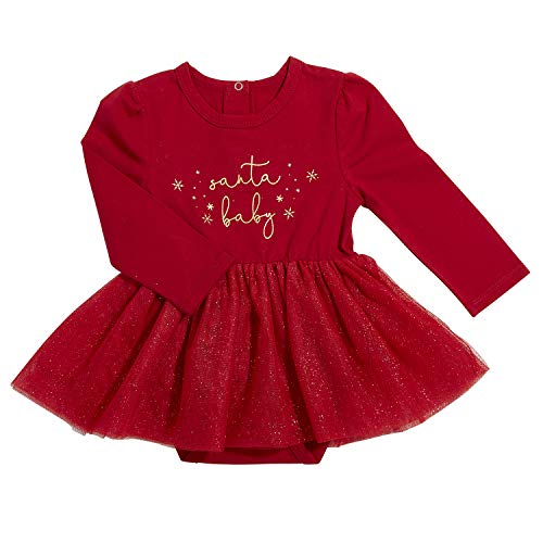Коледна рокля в бутоните с дълъг ръкав Stephan Бебе, Дядо Бейби, Червено, на 6-12 месеца