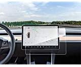 Защитно фолио TopLight Premium Tempred Стъкло За екрана, която е Съвместима с Tesla Model 3 Tesla Model Y 9H, Защита от надраскване, пръстови отпечатъци, Защита навигация -Glass HD Version