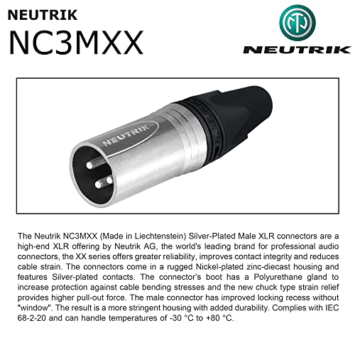 Най-ДОБРИТЕ В СВЕТА на КАБЕЛИ 4 бр. - 2 Подножието на Балансирани микрофонных кабел, изработени по поръчка с помощта на Mogami 2549 (черен) Кабели и конектори Neutrik NC3MXX и NC3FXX ?