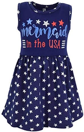 Уникална рокля на Русалка за момиченца в САЩ от 4 юли без ръкави