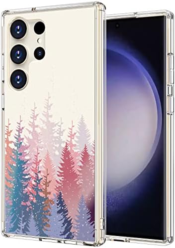Калъф ICEDIO за Samsung Galaxy S23 Ultra, Монтиране на Кристално Чист калъф с Модерен дизайн за момичета и жени,