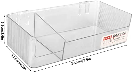 Кутия за съхранение на хладилника, прозрачен органайзер за малки хладилници (вешается на стената със страна като)