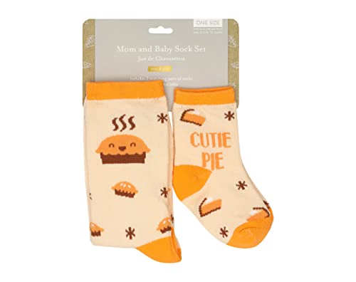 Комплект чорапи за мама и Бебе Kate & Milo, Cutie Pie, Определени Чорапи в тон, Подарък за мама и Бебе, Подарък за Бъдещи