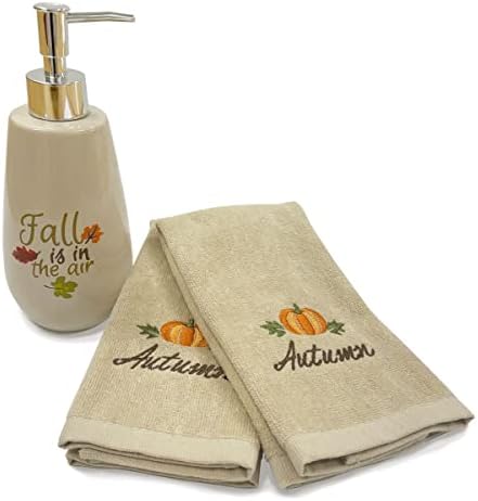 Спално бельо Avanti - Есен витае във въздуха - Опаковка за сапун и Набор от Кърпи за върховете на Пръстите си, Аксесоари