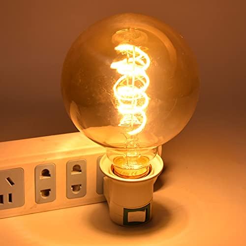 Led лампа Walfront G95, 4 W 220 В, Гъвкава Лампа с нажежаема Жичка в Старинен стил, с регулируема яркост, Топла Светлина