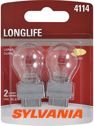 Миниатюрна лампа SYLVANIA - 4114 с дълъг срок на служба, идеална за дневни светлини (DRL) и светлини заден ход (съдържа 2 лампи)