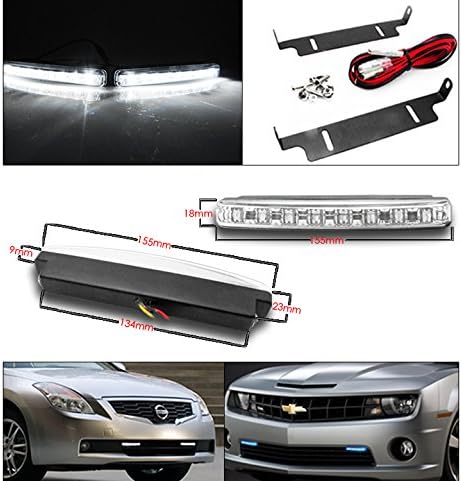 ZMAUTOPARTS За 2007-2011 Г. Dodge Nitro CCFL Halo LED DRL Черни Проекторные Светлини с 6 бели led светлини DRL