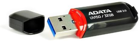 Флаш памет ADATA UV150 32GB USB 3.0 с защелкивающейся капак, Черен (AUV150-32G-RBK)