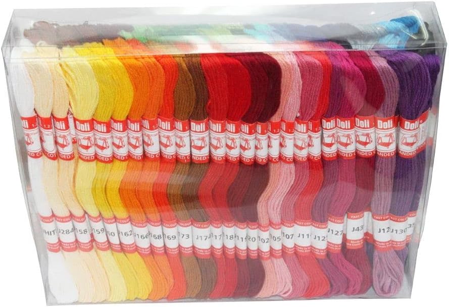 Дизайнерски кошница Цветни палта 50 Нюанси Ръчна Бродерия Хлопчатобумажными Кутия с Конци за бродерия с Конци Приятелство