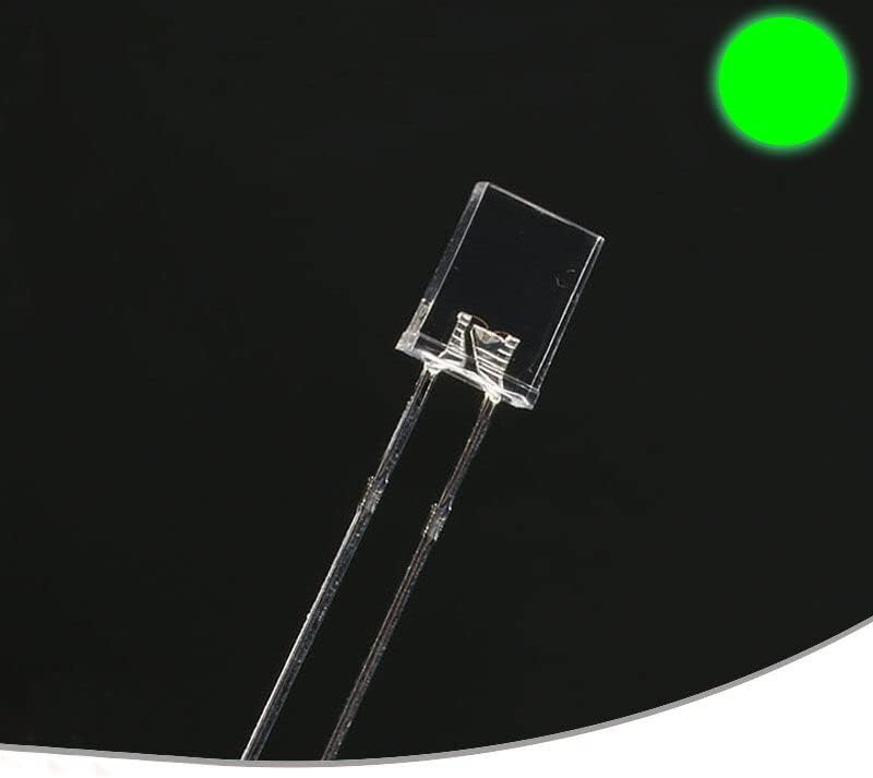 50ШТ 2x3x4mm Водата е Прозрачна LED Зелена Светлина LED