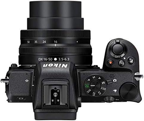 Беззеркальная фотоапарат Nikon Z 50 формат DX с VR-обективи 16-50 мм и 50-250 мм, в комплект с шейным колан, калъф, SD