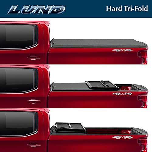 Калъф за ски багажник Lund Hard Tri-Fold Hard Folding Truck Bed |969262 | Подходящ за легла Dodge Ram 1500 6' 4 2002-2008