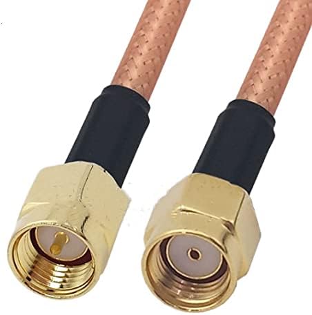 Съединители RG142 кабел за Свързване RP-SMA/SMA мъжки/женски към RP-SMA/SMA мъжки/женски на 50 Ома Кабел RG142 Директен удължителен кабел Коаксиален Свързващ косичка- (Дължина на ?