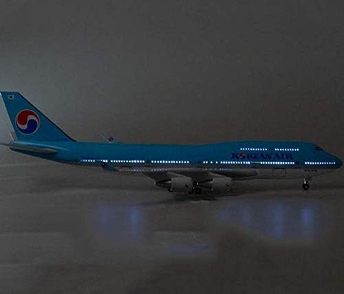 47 СМ Самолет Боинг B747 Самолет Korea International Airlines Самолет с Колело с Подсветка