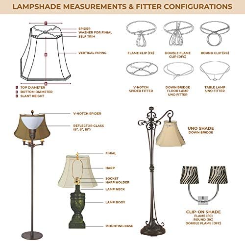 Лампа за лампи Royal Designs с Расклешенным Дъно Отвън, на Площада, Бял, 5 x 12 x 9,25