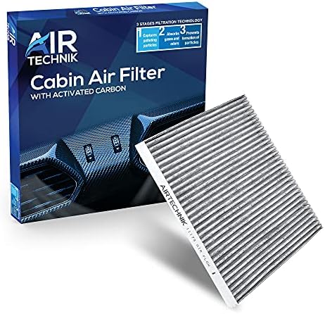 AirTechnik CF11173 - Кабинковия въздушен филтър с активен въглен (2 опаковки) | Подходящ за Nissan Altima въз