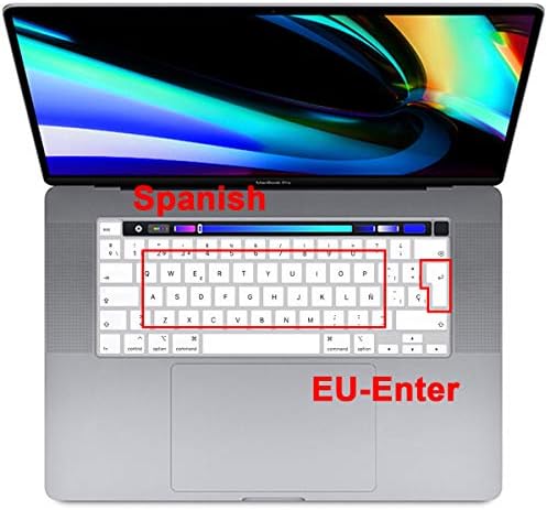 Силиконов калъф за клавиатура MMDW на испански език за MacBook Pro 16 A2141 2019/2022 Pro 13 M2, за MacBook Pro 13 с Magic