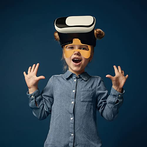 Geekria 50ШТ VR Мультяшная Еднократна Маска за лице, Маска за слушалки VR, Маска за очите, Маска за покриване на слушалки