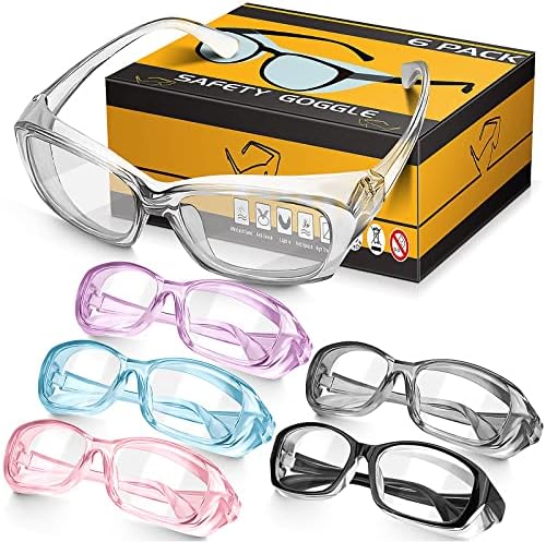 OXG Фарове за Предпазни Очила на Върха Точки, Защитни Очила ANSI Z87.1 Лабораторни Очила, Мъжки, Женски (06)
