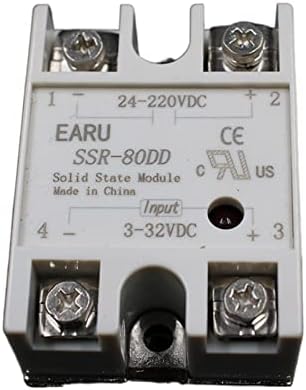 1 бр. Твердотельное реле SSR-80DD 80A 3-32 В постоянен ток на входа 24-220 vdc SSR 80DD SSR-80 DD Промишленото управление
