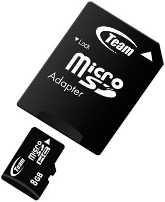 Високоскоростна карта памет microSDHC Team 8GB Class 10 20 MB/Сек. Невероятно бърза карта за телефон LG DLITE GD570 SENTIO GS505. В комплекта е включен и безплатен високоскоростен USB адаптер.