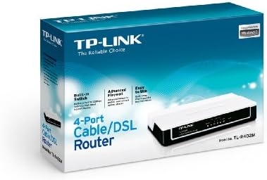 Домашен рутер TP-LINK TL-R402M с 4 порта кабел /DSL, 1 WAN порт, 4 LAN порта
