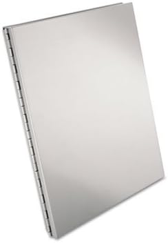 Алуминиева папка Snapak със странично отваряне, 1/2 скоба, 8 листа размера на 1/2 x 12, сребрист