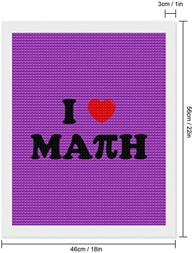 I Love Math Потребителски Комплекти За Диамант Боядисване Paint Art Picture by Numbers за Декорация на стените у дома